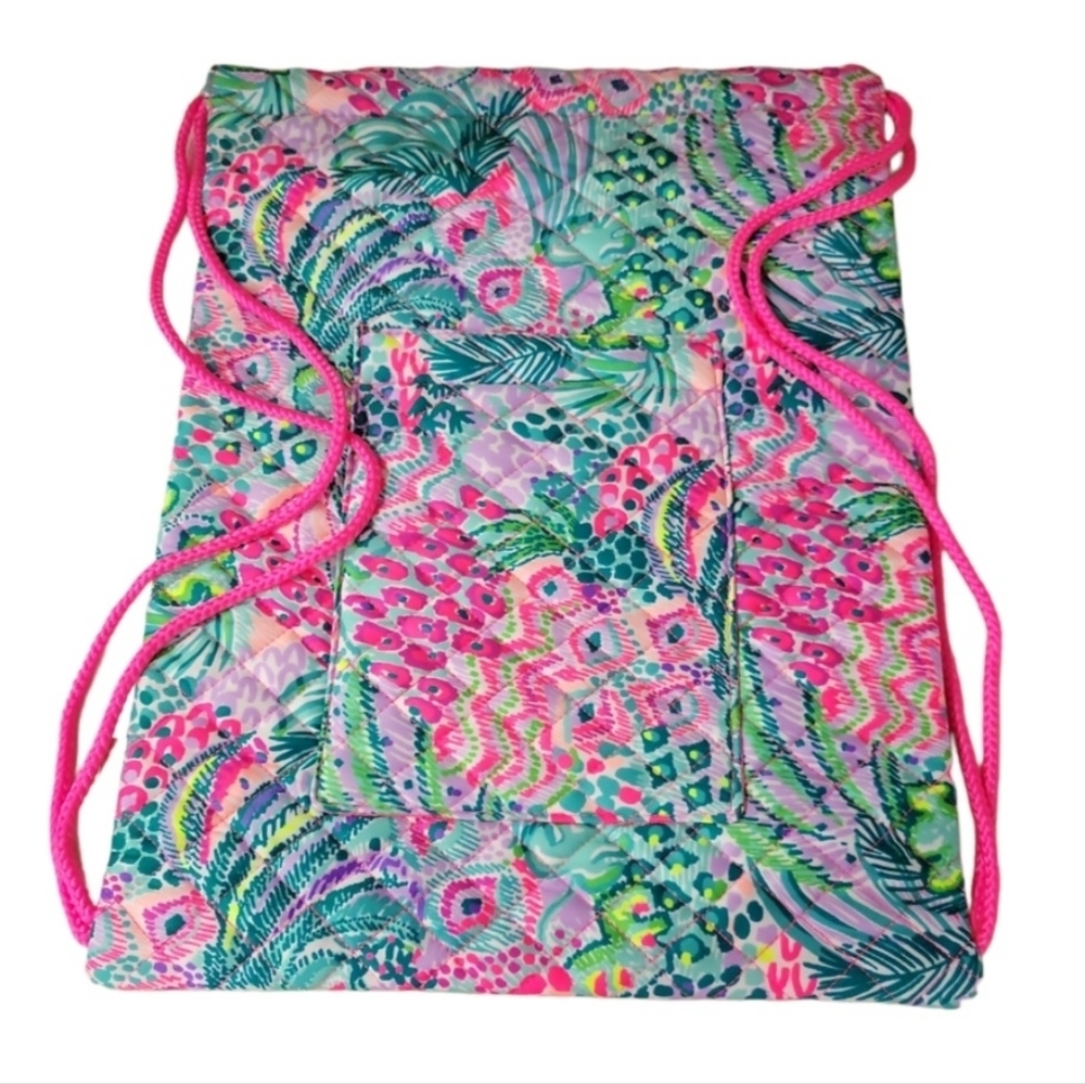 Lilly Pulitzer Quilted Backpack Banana Split NEW